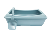 №1 Favorite Туалет д/кошек "Атонго" глубокий,с бортиком,с совком,49х37,5х15см,светло-голубой,1*10