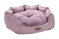 Лежанка Lion Бруно розовый 90x70x30 cм