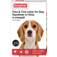 Беафар ош. д/соб "Flea & Tick collar "черный