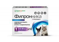 Фипронника таблетки для собак и кошек массой 5-10 кг