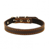 Ошейник 20 кожаный с синтепон (шир.20, обхв.27-35)