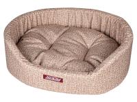 Лежак Премиум (рогожка) 49х38х16 см светлый КСОДИ (XODY)