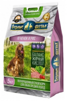 Верные Друзья сух. д/с средних пород Ягненок-Рис  5 кг
