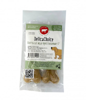 ДеликаЧойс 5" Кости из жил 12,5 см (в 1шт.2 кости), 40-45г, (80шт. в кор.=160костей), прессованные