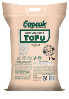 Наполнитель БАРСИК "TOFU Original" комкующийся 10 л