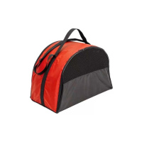 №1 Сумка-переноска Эконом мини, карман/ремень раскладная, 37х18х25 см.. Красная 1*5шт