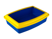 Туалет д/кош."Вака" глубокий с бортиком синий