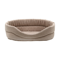 Лежанка овальная NORD мебельная ткань №3 49*33*14 см бежевый