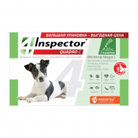 Инспектор Квадро Капли 3пип для собак 4-10кг от внутр.и внеш.паразитов