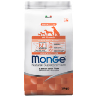 Monge Dog Speciality Line Monoprotein Puppy&Junior сух д/щенков всех пор Лосось с рисом 2,5 кг