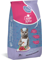 ЗА КОРМА РОДИНЫ д/кош "Пища котов.Мясной пир с курицей и говядиной" 10 кг