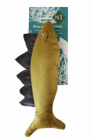 №1 Favorite Игрушка для кошек рыбка "SPINO" мягкая, с натуральным порошком мататаби, 27см