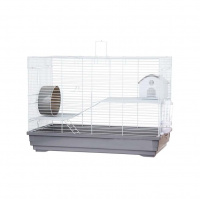 №1 Клетка для грызуна, 58*32*41, 3 этажная, прямоугольная, укомплектованная, серая, 1*4