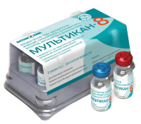 МУЛЬТИКАН-8 против чумы,аденов.,парво. и корон.энтеритов,лептос.,бешен 5 доз (холод)