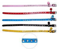 УЮТ Ошейник 1.0х31 см цв. лак со стразами и бубенчиком, двойной 1х12шт, 288шт