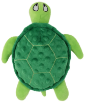 №1 Игрушка д/собак Черепашка зеленая,с пищалкой,текстиль,25х20х4см,1х150шт