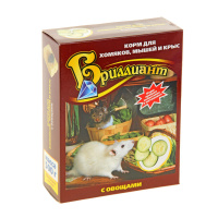 Бриллиант Люкс для хом.мыш.и крыс с растительными добавками 500гр (1*20)