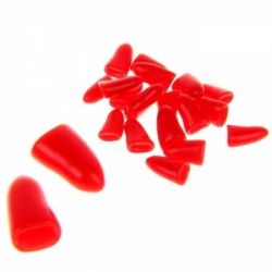 Когти "Гламурные лапки" красные размер S (168)