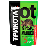 Средство от крыс и мышей мумифиц. приманка тесто брикет ТРИКОТА 16 доз 150г (50) Рубит