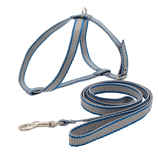 Шлейка +поводок д/к капрон 12мм // 20-28 см