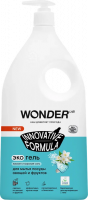 WONDER LAB Экогель для мытья посуды Жасмин и морская соль 1л