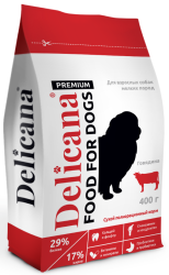Delicana сух.д/собак мелких пород говядина 1,5 кг 1*6