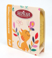 Беркли №4 филе курицы с тунцом в желе для кошек, ламистр 100г. 