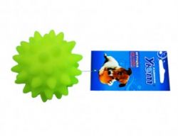 Уют мяч с шипами зел.,желт.,син.,розов.7 см., винил 1*660