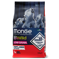 Monge Dog BWild LOW GRAIN Puppy & junior сух низкозерновой д/щенков всех пор Олень 2,5кг