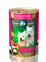 Верные Друзья конс. д/щ Телятина -Баранина соус 415гр