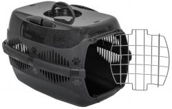 №1 Переноска д/животн с металлической дверцей 44*29*27,5см, 1х3 шт черн/черн