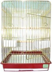 №1 Клетка для птиц, 47*47*65, золотая, прямоугольная, укомплектованная., 1*2