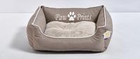 №1 Лежанка для домашних животных 84x66x19см (1*5шт) лен/плюш 9338-2001A
