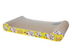 УЮТ Когтеточка д/кошек 45х23х7см в форме косточки, с кош. мятой, гофрокартон 1*27