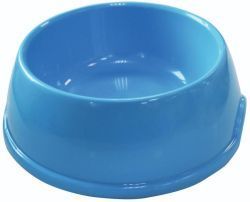 №1 Favorite Миска круглая пластиковая средняя, 22х7см, 1000мл, синяя, 1*50шт