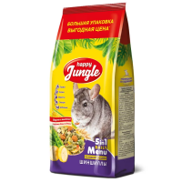 HAPPY JUNGLE Корм для шиншилл 900 г (*10шт)