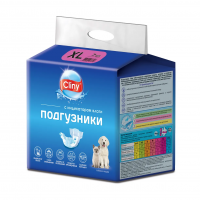 Cliny Подгузники 15-30 кг размер XL для кошек и собак (7шт)
