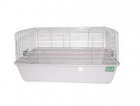 №1 Клетка для кролика, кормушка для сена, 60*36*32 , белый, 1*4