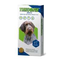 Тиксфли 1000мг 20-40кг таблетка для собак