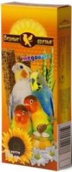 Верные Друзья лакомство для волнистых попугаев Мёд (2шт)*15