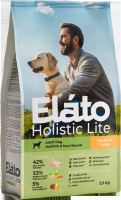 Элато Holistic Lite корм для взрослых собак средних и крупных пород с курицей и индейкой 2,5кг