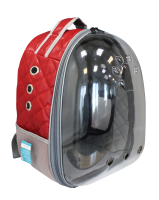 №1 Favorite Рюкзак-переноска д/животн.с панор.видом,вентил.отверст.,28x33x41см,иск.кожа,красный