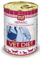 Solid Natura VET Hepatic диета для собак влажный  корм 340г
