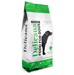 Delicana сух.д/собак мелких пород ягненок с рисом 1,5кг / 1*6