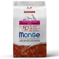 Monge Dog Speciality Line Extra Small сух д/собак миниатюрных пор.Ягненок с рисом и картофелем 800гр