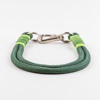 Ошейник капроновый Dog&Vogue Rope круглого плетения зеленый 10мм*60см