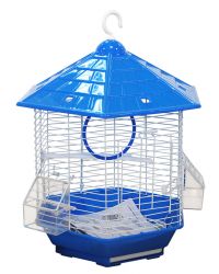 №1 Клетка для птиц, 35*30*43, фигурная, укомплектованная, 1*10
