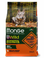 Monge Dog BWild GRAIN FREE сух беззерновой д/собак всех пор Утка с картофелем 2,5 кг