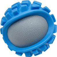 №1 Мяч для собак с ароматом бекона, с пищалкой, 8 см,сине-серый, 1*72шт