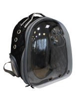 №1 Favorite Рюкзак-переноска д/животн.с панор.видом,вентил.отверст.,28x33x41см,иск.кожа,черный